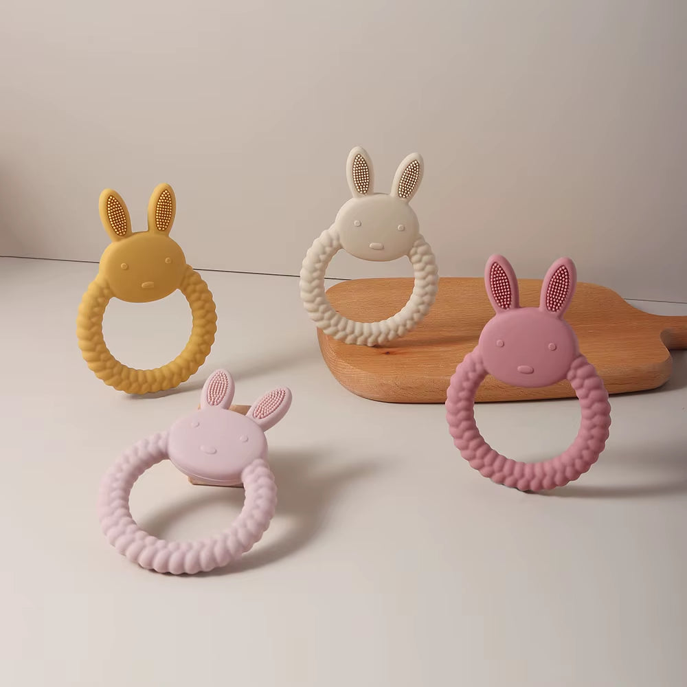 Cute Baby Rabbit Toy Silicone