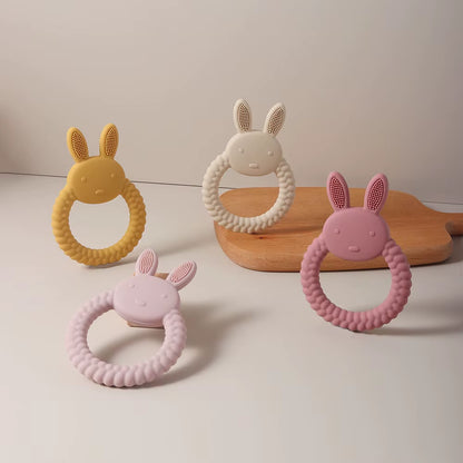 Cute Baby Rabbit Toy Silicone